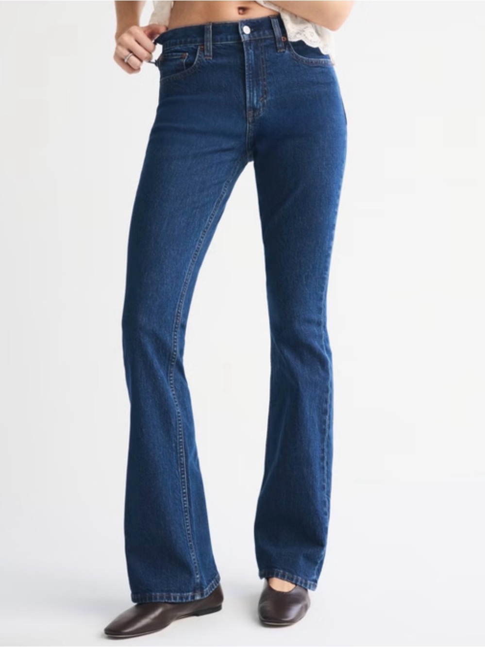 Abercrombie High Rise Bootcut Jeans 27